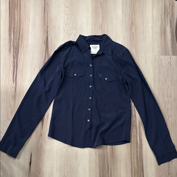 Abercrombie & Fitch Tops - Abercrombie & Fitch Dark Blue Shirt
